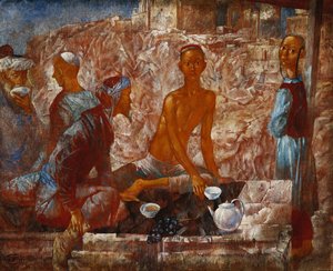Samarkand-Szene von Kuzma Sergeevich Petrov Vodkin