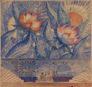 Bühnenbild von Kuzma Sergeevich Petrov Vodkin