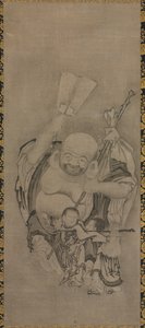 Hotei mit daoistischen Unsterblichen: Hotei