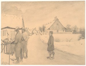 Der Maler im Dorf von Laurits Andersen Ring