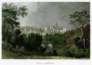 Alnwick Castle, Northumberland, 18.-19. Jahrhundert von L Kunstvortag