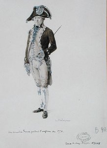 Ein Konsul von Frankreich in der Uniform von 1776 von L. Malespine