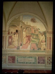 Die Geißelung des heiligen Benedikt, aus dem Leben des heiligen Benedikt von L. Signorelli