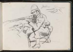 ?Jenkins? kniend zum Schuss, 1879 von Lady Butler
