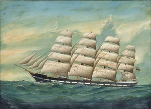 Das viermastige Schiff 