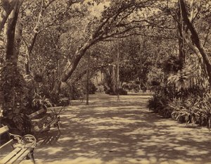 Sookh-Vilas Palastgarten, 1880-90 von Lala Deen Dayal