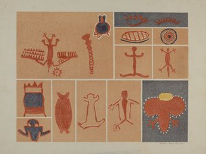 Petroglyphe - Menschliche Figuren