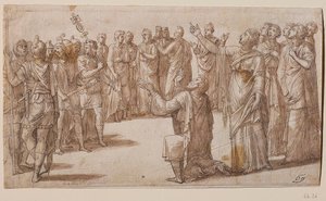 Augustus und die Tiburtinische Sibylle von Lambert Lombard