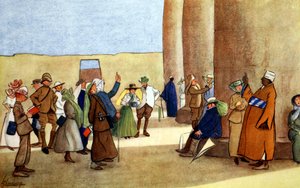 Zwei Reihen im Tempel, 1908