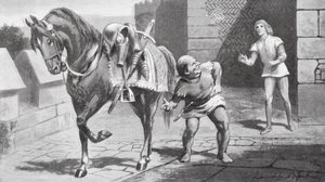 Seine Mutter schickte Gareth ein schönes Pferd und eine Rüstung von Lancelot Speed