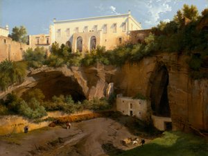 Blick auf eine Villa, Pizzofalcone, Neapel, ca. 1819 von Lancelot Théodore Turpin de Crissé de Crissé