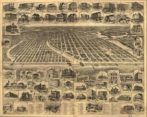 Asbury Park, Ocean Grove und Umgebung, New Jersey 1897 von Landis And Hughes