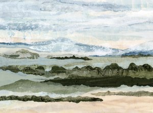 Serene Geschichtete Landschaft