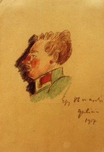 Ein Fähnrich der 86er (Kompagnie) von Laszlo Moholy Nagy