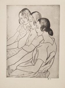 Landmädchen, veröffentlicht 1927 von Laura Knight