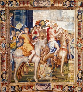 Herolde reiten. Vorhang aus der Geschichte von Artemise