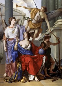 Allegorie der Regentschaft von Anna von Österreich von Laurent La Hyre de