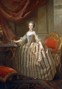 Maria Luisa von Parma 1751-1819, spätere Königin von Spanien, 1765 von Laurent Pecheux