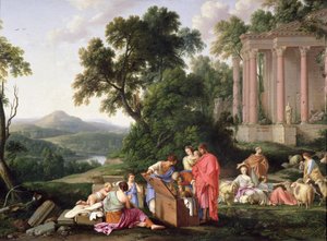 Laban sucht die Idole, 1647