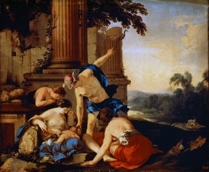Merkur übergibt das Kind Bacchus den Nymphen von Nysa, 1638