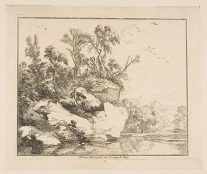 Die bedeckten Felsen, 1640 von Laurent de la Hyre