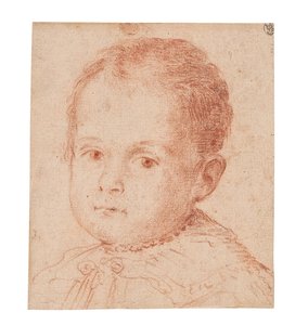 Porträtstudie eines Kindes mit einer Perlenkette von Lavinia Fontana