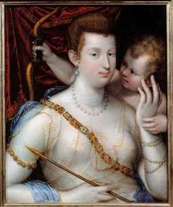 Venus und Amor Gemälde von Lavinia Fontana (1552-1614) 1592 Rouen, Museum der Schönen Künste