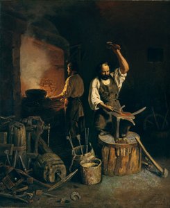 Die Schmiede, 1845 von Lavr Kuzmich Plakhov