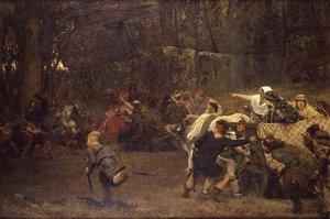 Gunthram Bose und seine Töchter, 572 n. Chr. von Lawrence Alma Tadema