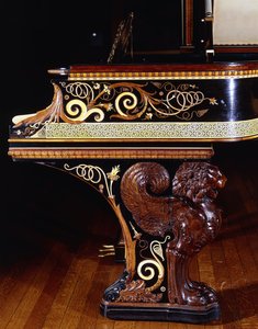 Ein sehr wichtiges Klavier, entworfen von Sir Lawrence Alma-Tadema, Mechanik von Steinway New York. Gebaut 1887 von Lawrence Alma Tadema