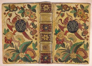 Mosaikbindung signiert von Le Monnier und mit dem Monogramm von Maria Josepha von Sachsen von Le Monnier