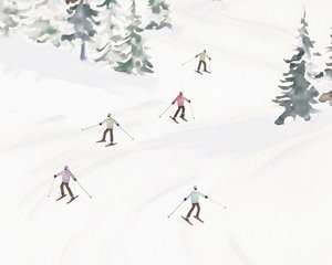 Skifahren in Tremblant, ca. 2023 von Leah Straatsma