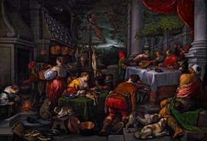 Lazarus und Dives, ca. 1570