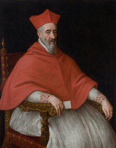 Porträt eines Kardinals Giovanni Dolfin 1545-1622 von Leandro Bassano