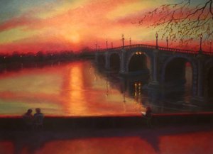 Gezeitentabellen Richmond Bridge Sonnenuntergang, 2022