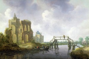 Die Brücke bei Heemstede, außerhalb von Haarlem