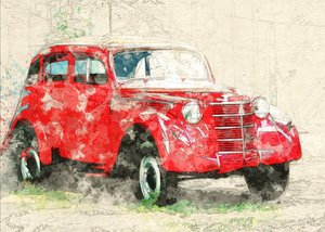 Rotes Altes Auto
