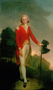 Porträt von Aubrey, Earl of Burford, in der Uniform eines Hauptmanns des 34. Fußregiments