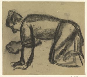 Mann auf Händen und Knien von Leo Gestel