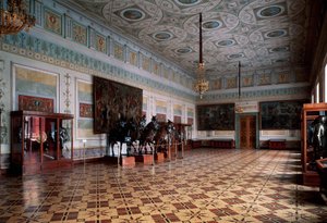 Der Rittersaal-Arsenal der Eremitage in Sankt Petersburg, 19. Jahrhundert
