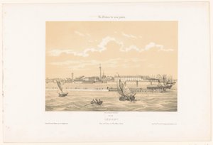 Blick auf den Hafeneingang von Lorient von Leon Auguste Asselineau