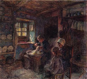 Les Dentellières, ca. 1888 von Leon Augustin Lhermitte