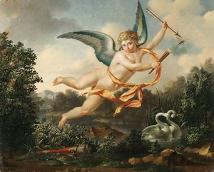 Allegorien der Liebe - Amor mit Fackel und Pfeil, 1803