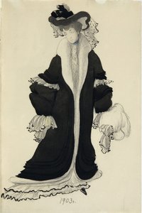 Kostümentwurf für Frau L. Bakst, 1903