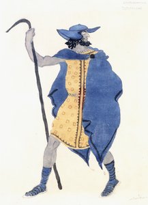 Kostümentwurf für Ödipus in Kolonnus - der Fremde, ca. 1899-1909