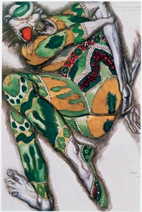 Kostümentwurf für Seefenfel, aus Sadko, 1917 von Leon Bakst