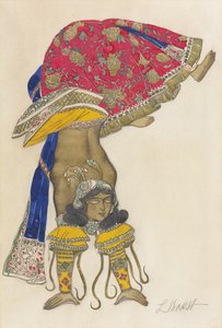 Kostümentwurf für das Ballett Blauer Gott von R. Hahn, 1912 von Leon Bakst