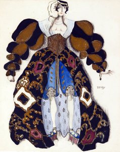 Kostümentwurf für das Ballett "Die Legende von Joseph" von R. Strauss - Bakst, Leon (1866-1924) - 1914