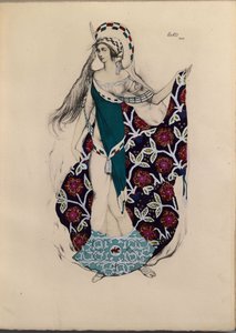 Kostümentwurf für das Ballett Artémis troublée von Paul Paray, 1922