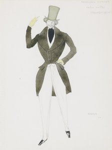 Kostümentwurf für das Ballett Carnaval von R. Schumann